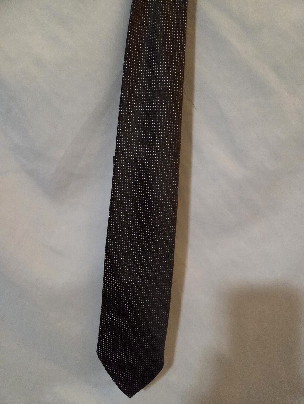 Big 'n Tall Shop Ltd. Black Polka Dot Tie